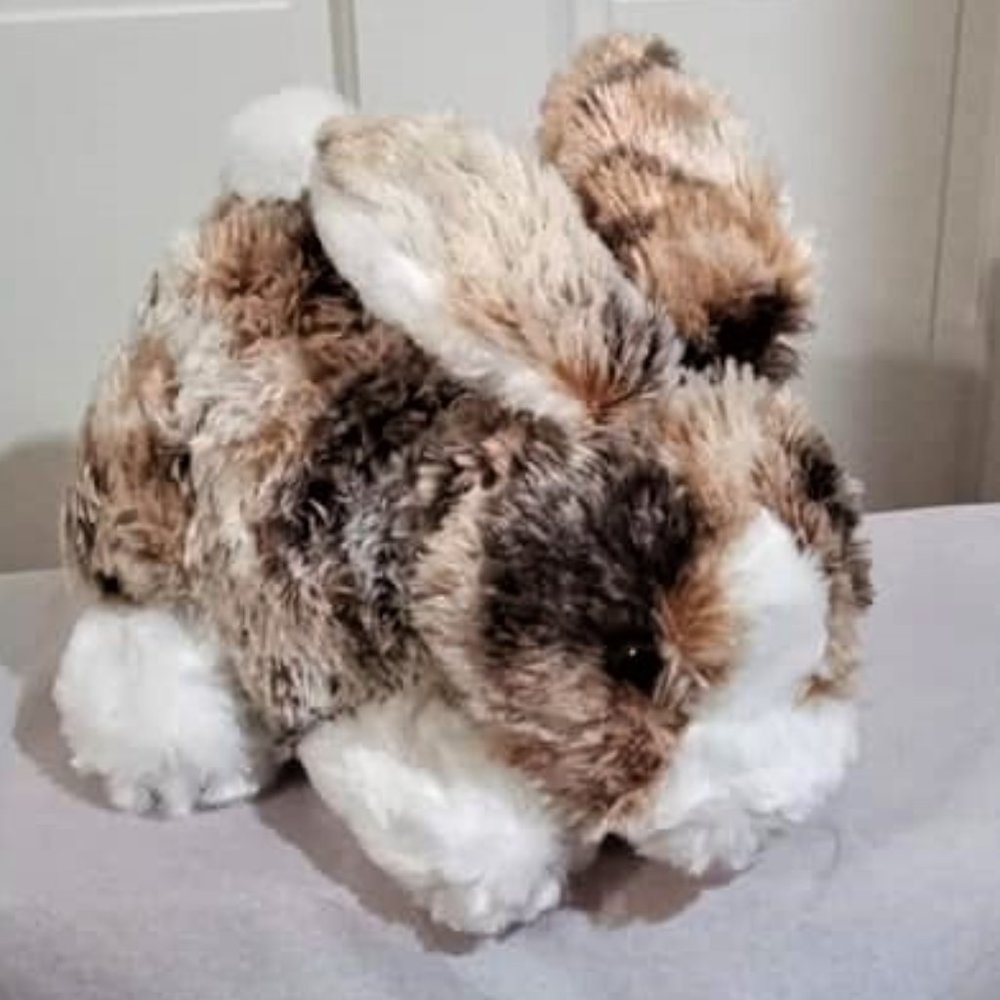 Dan Dee Plush 12" Brown Black Easter Bunny Rabbit